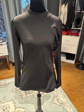 Baleaf Black Long Sleeve Mock Neck Men's Top